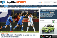 "Днепр" - "Наполи". Обзор итальянской прессы. Лига Европы