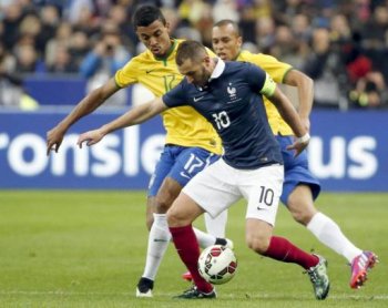 Франция - Бразилия. Статистика матча. Товарищеский матч