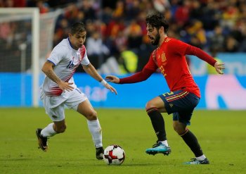 Испания – Коста-Рика. Статистика матча. Товарищеский матч