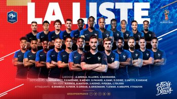 Дешам огласил заявку сборной Франции на ЧМ–2018