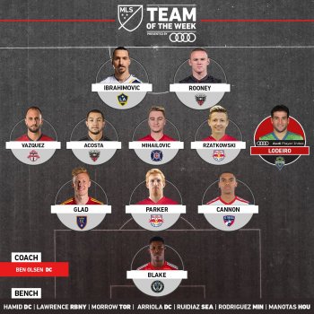 Ибрагимович и Руни - в символической сборной 31 тура чемпионата MLS (ФОТО)