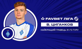 Виктор Цыганков – лучший футболист 31-го тура УПЛ